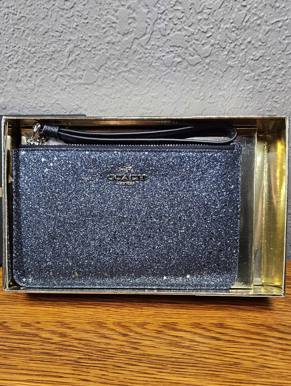 Coach Glitter Star Boxed Small Wristlet
